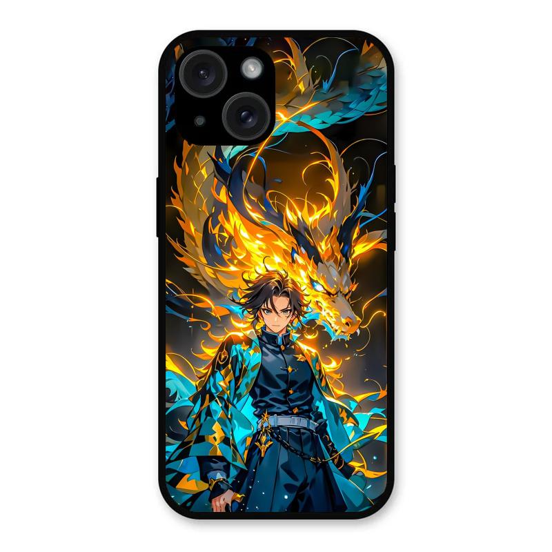 Fire Soul Tanjiro iPhone 15 Case – Premium PrintShield Mobile Cover
