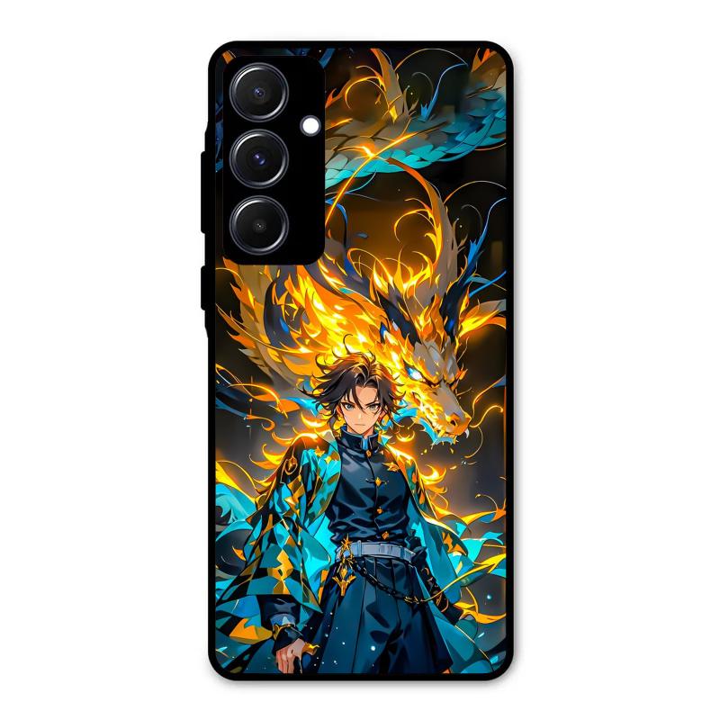 Fire Soul Tanjiro Samsung Galaxy A55 5G Case – Premium PrintShield Mobile Cover