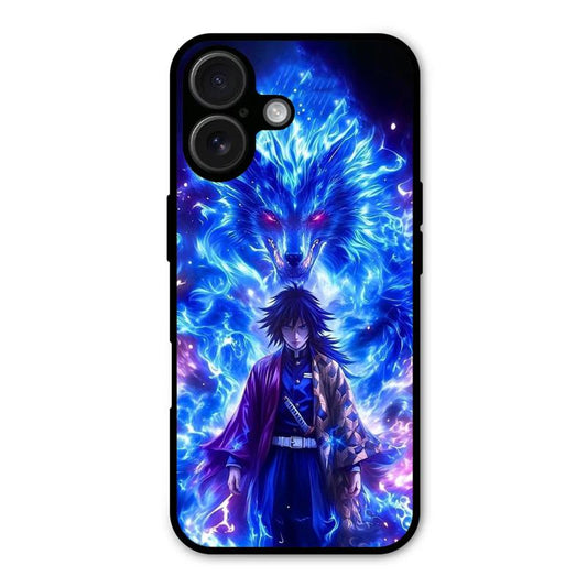 Blue Blade iPhone 16 Case – Premium PrintShield Mobile Cover