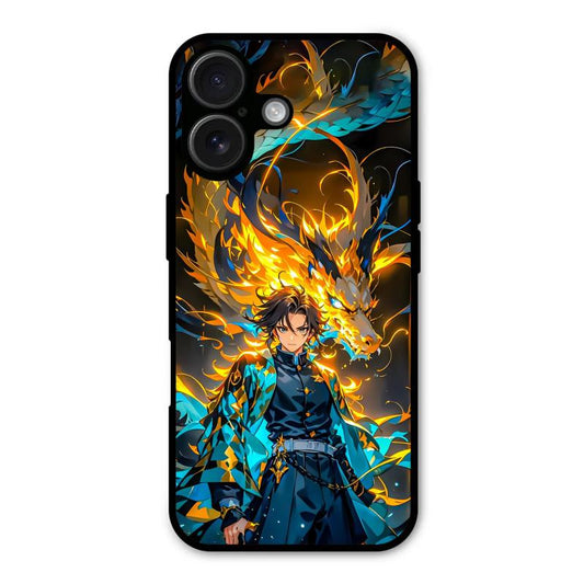 Fire Soul Tanjiro iPhone 16 Plus Case – Premium PrintShield Mobile Cover
