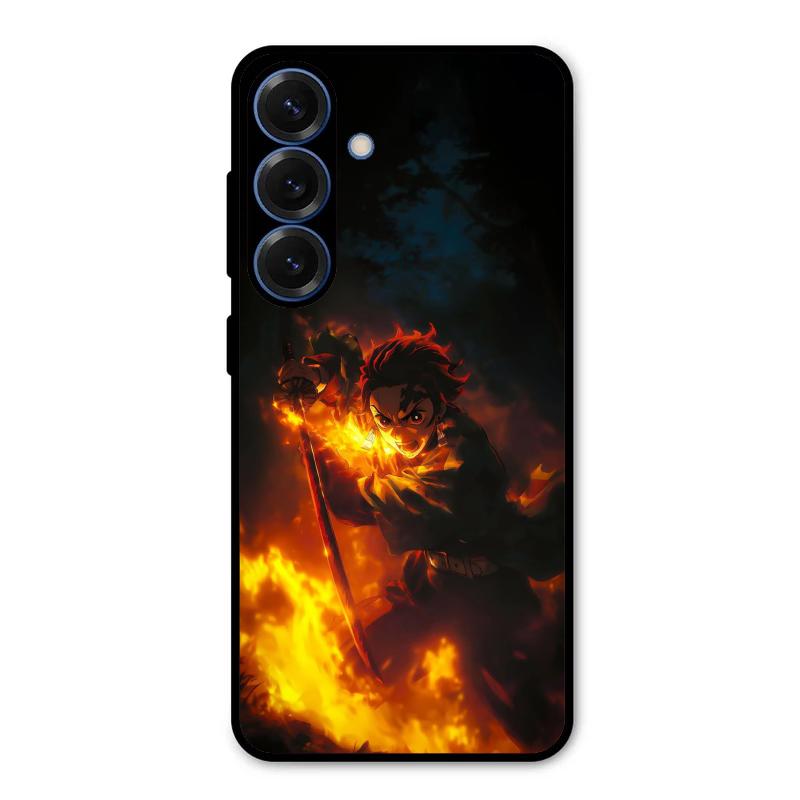 Flame Eyes Samsung Galaxy S25 Case – Premium PrintShield Mobile Cover